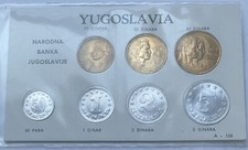 National Bank Of Yugoslavia 7 Coin Set 1953 - 1955 Federal Peoples Republic Unc picture