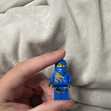 LEGO NINJAGO Jay Blue Ninja Minifigure w/ Blue Hood Mask, Dragon Torso Print picture