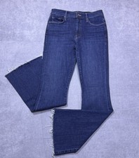Mother Jeans Womens 27x31 The Weekender Fray One Fell Sweep Flare Hippie USA picture