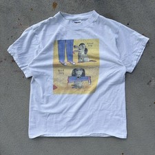 vintage tultex richard stine good dog / bad dog t shirt picture