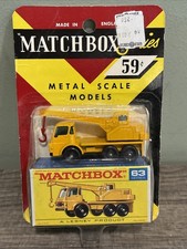 VINTAGE 1964 MATCHBOX LESNEY  #63 DODGE CRANE TRUCK BLISTER BOX NEW & SEALED HTF picture