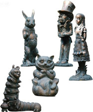 Alice in Wonderland Outdoor Statues 5 PCS Set picture