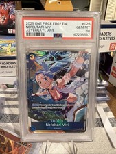 One Piece Nefeltari Vivi Alt Art EB02-026 Anime 25th Collection PSA 10 English picture