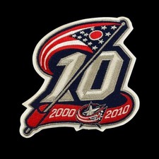 Columbus Blue Jackets 10th Anniversary Jersey Patch picture