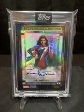 2025 Topps Marvel The Collector Museum Auto Ms Marvel Black  /10 RARE SSP picture