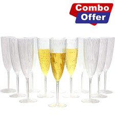 Lillian Tablesettings Champagne Flutes Clear 6 oz Toasting Glasses [BULK] picture