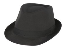 Classic Black Fedora Hat picture