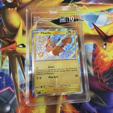 Pokemon Paldean Fates PIKACHU 131/091 Shiny Rare TAG 10 picture