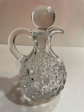 Antique 1888 Elson Glass Co.Cruet #98 aka Hexegon Row picture