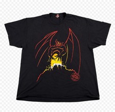 Vintage Chernabog Fantasia Disney Villains Tee Black OSFA Fits XL-XXL picture