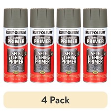 (4 pack) Rust-Oleum Automotive Self Etching Primer Spray, Dark Green, 12 oz picture
