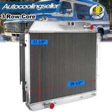 3-Row Aluminum Radiator For 1977-1988 Ford E-350 Econoline Club Wagon 7.5L V8 US picture