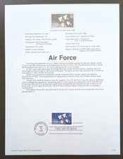 32c U. S. Air Force 1997 SOUVENIR PAGE SCOTT # 3167 SP1249 picture