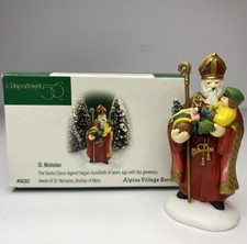 Dept 56 Alpine Village Accessory St. Nicholas Figurine 56203 w/Box picture
