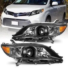 Headlight,Compatible with 2011-2020 Toyota Sienna,Black Housing picture