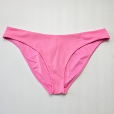 O'Neill Saltwater Solids Ribbed Bikini Bottom Size L Pink New With Tags picture