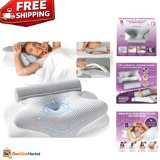 3-in-1 Orthopedic Memory Foam Pillow with Adjustable Height for Neck Pain Relief picture