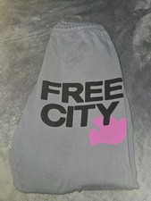 Free City - LIFE NATURE LOVE - (XS) Sweatpants Heather Gray MSRP = $168 (VG) picture