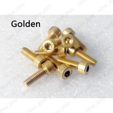 Colorful Titanium GR2 DIN912 Allen Hex Socket Bolts Cap Head Screws M4 picture