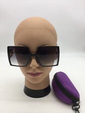 Dior Women's Square Oversized Black Designer Sunglasses 62-17-142 Grey Lenses picture