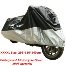 New 190T UV 295x110x140cm Rain Dust Protector Waterproof Motorcycle Cover XXXXL picture