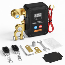 12V/24V 240A Remote Battery Disconnect Switch, Upgrade Smart Voltage Car Kill Sw picture