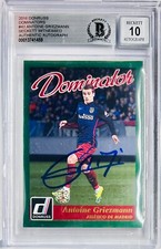 2016-17 Antoine Griezmann Donruss Green Signed  #43 BAS Beckett Witness Grade 10 picture