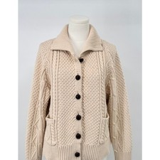 The Great Cotton Lodge Cardigan Sweater Cableknit Sweater Jacket 2 M picture
