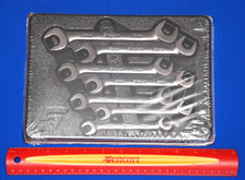 Snap-On NEW 7 Piece Metric Flank Drive Plus Four-Way Angle Open-End Wrench Set picture