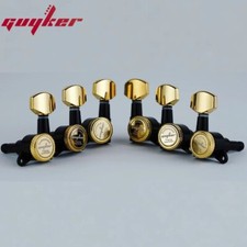 3R3L Guyker 1:18 Lock String Tuning Key Pegs Black Golden Machine Head For ST TL picture