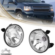Pair For 07-13 Chevy Avalanche Suburban Tahoe GMC Clear Fog Lights Driving Lamps picture