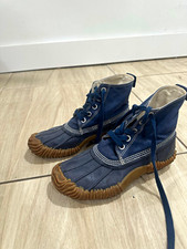 Junya Watanabe MAN Comme des Garçons Navy Canvas Duck Boots – Size S picture