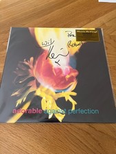 ADORABLE - AGAINST PERFECTION - VINYL LP  - RECORD ALBUM -- FULLY SIGNED picture