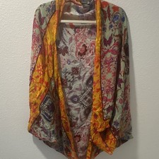 Anthropologie Women’s Blouse One Size Multicolor Floral Print 0234 picture