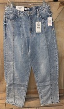 Kensie Jeans Jessica High Rise Barrel Tie Belt Denim Sz 10/30 NWT💚 picture