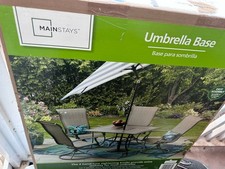 Mainstays 26lb Matte Black Round Umbrella Base for Patio picture