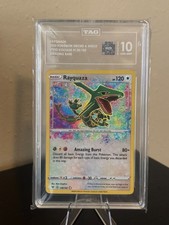 2020 POKEMON SWORD & SHIELD VIVID VOLTAGE #138 RAYQUAZA TAG 10 GEM MINT picture