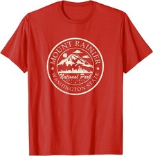 Vintage National Park Mt Rainier Retro Shirt T-Shirt picture