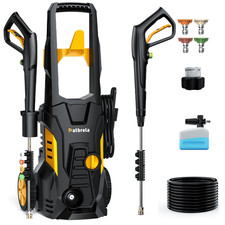 HOMSHADE 1800W Electric Pressure Washer, 5000 PSI, 3.0 GPM, Portable with 4 picture