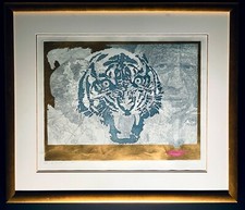 Guillaume Azoulay “Of Cats & Bulls” Signed & Numbered Serigraph with Gold Leaf picture