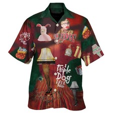 Hot Christmas Story Movie Vintage Unisex Hawaiian Shirt picture