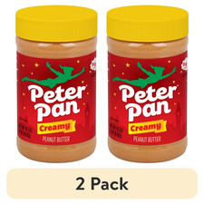 Peter Pan Creamy Peanut Butter Smooth Gluten Free 2Pack 16.3 oz Jars Easy Spread picture