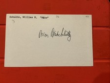 Mike Schultz🔥🔥MLB: 1947 Cincinnati Reds 🔥🔥Autograph🔥🔥🔥 picture