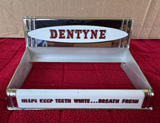Vintage 1950s Dentyne Gum Countertop Store Display Rack NOS Metal Chrome D-25 picture