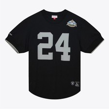 Oakland Raiders Charles Woodson Mitchell & Ness Black Mesh Shirt Jersey XL RARE picture