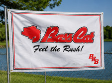 Bass Cat Boats Flag 3x5 FT with Grommets – Feel the Rush Outdoor Fishing Boat picture