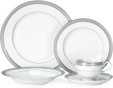 Platinum Crown 40-Piece Dinnerware Set, Service for 8 picture