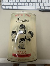 Vintage 1960s Beatles Talc Tin Margo of Mayfair Lennon McCartney Starr Harrison picture