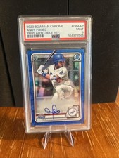 2020 Bowman Chrome Andy Pages True Blue Refractor Auto /150 #CPA-AP picture