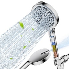 6 Spray Settings High Pressure shower Head with Filter, Handheld Rainfall Combo picture